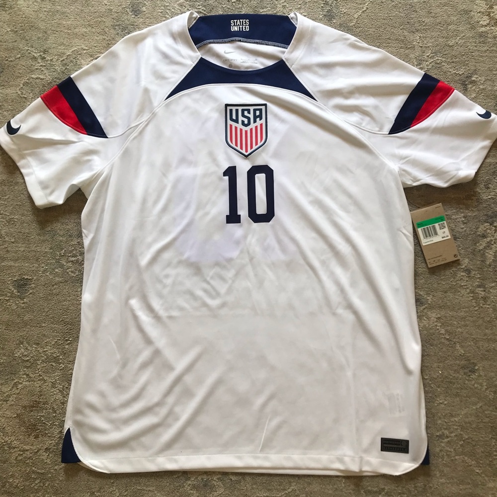 NWT USA soccer Jersey Pulisic #10